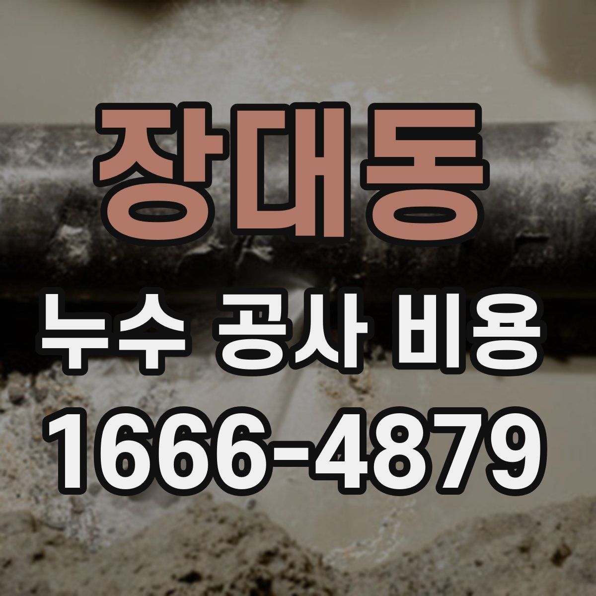 장대동 누수 공사 비용