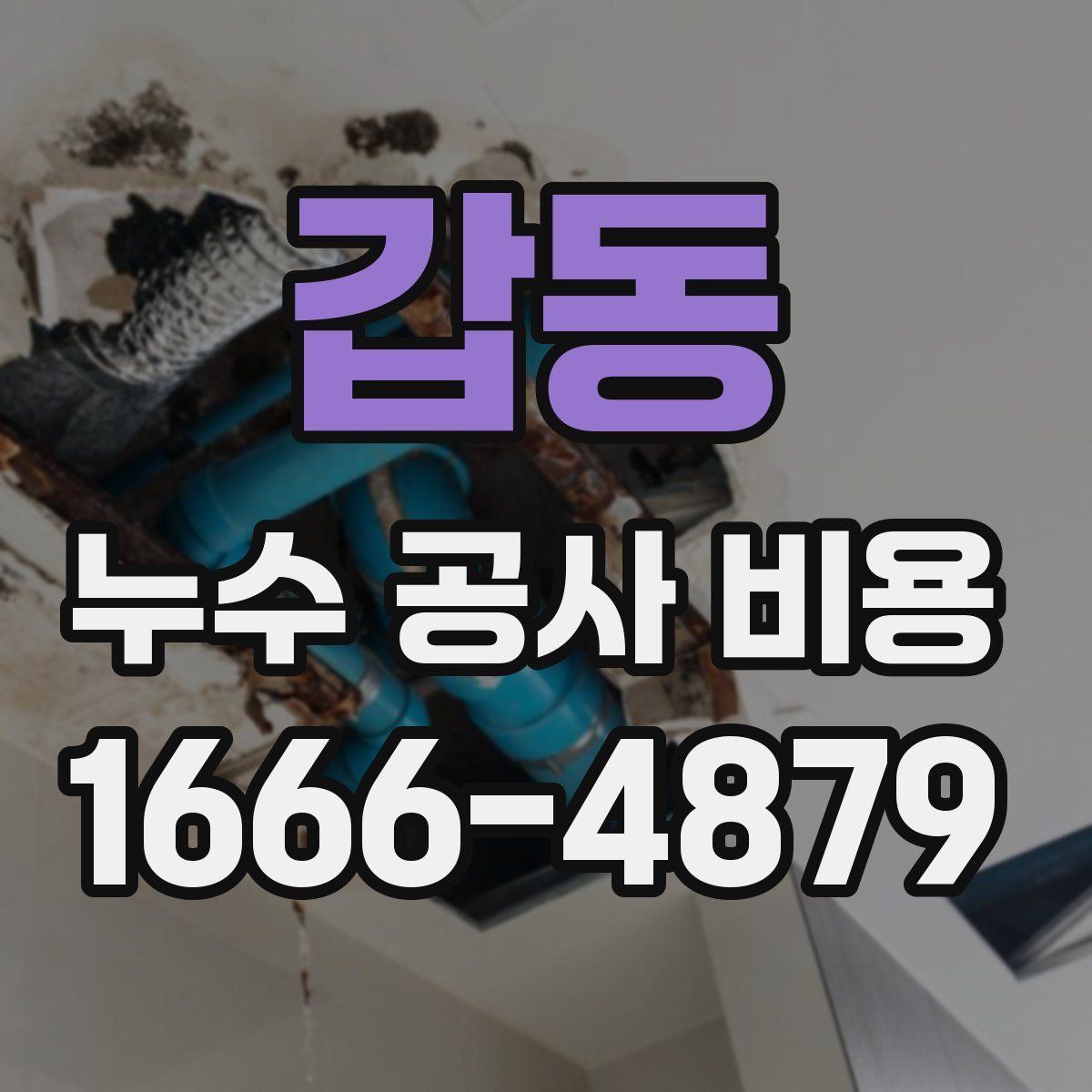 갑동 누수 공사 비용