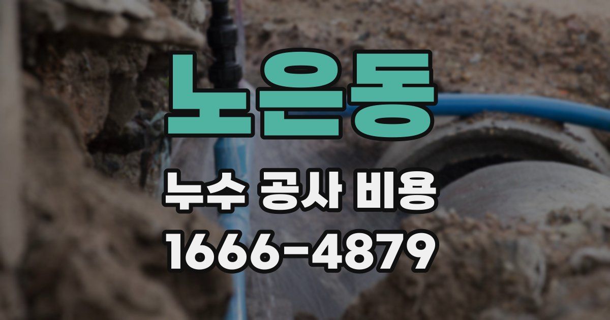노은동 누수 공사 비용