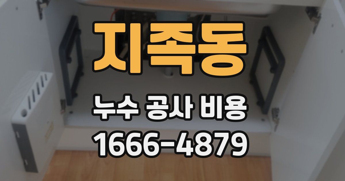 지족동 누수 공사 비용