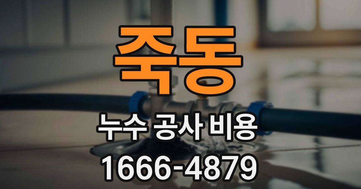 죽동 누수 공사 비용