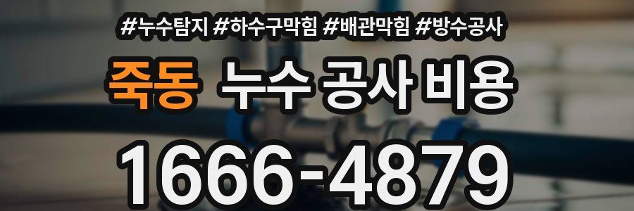 죽동 누수 공사 비용