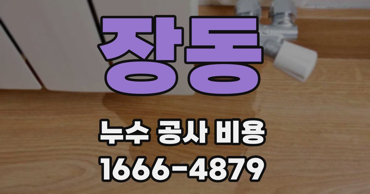 장동 누수 공사 비용