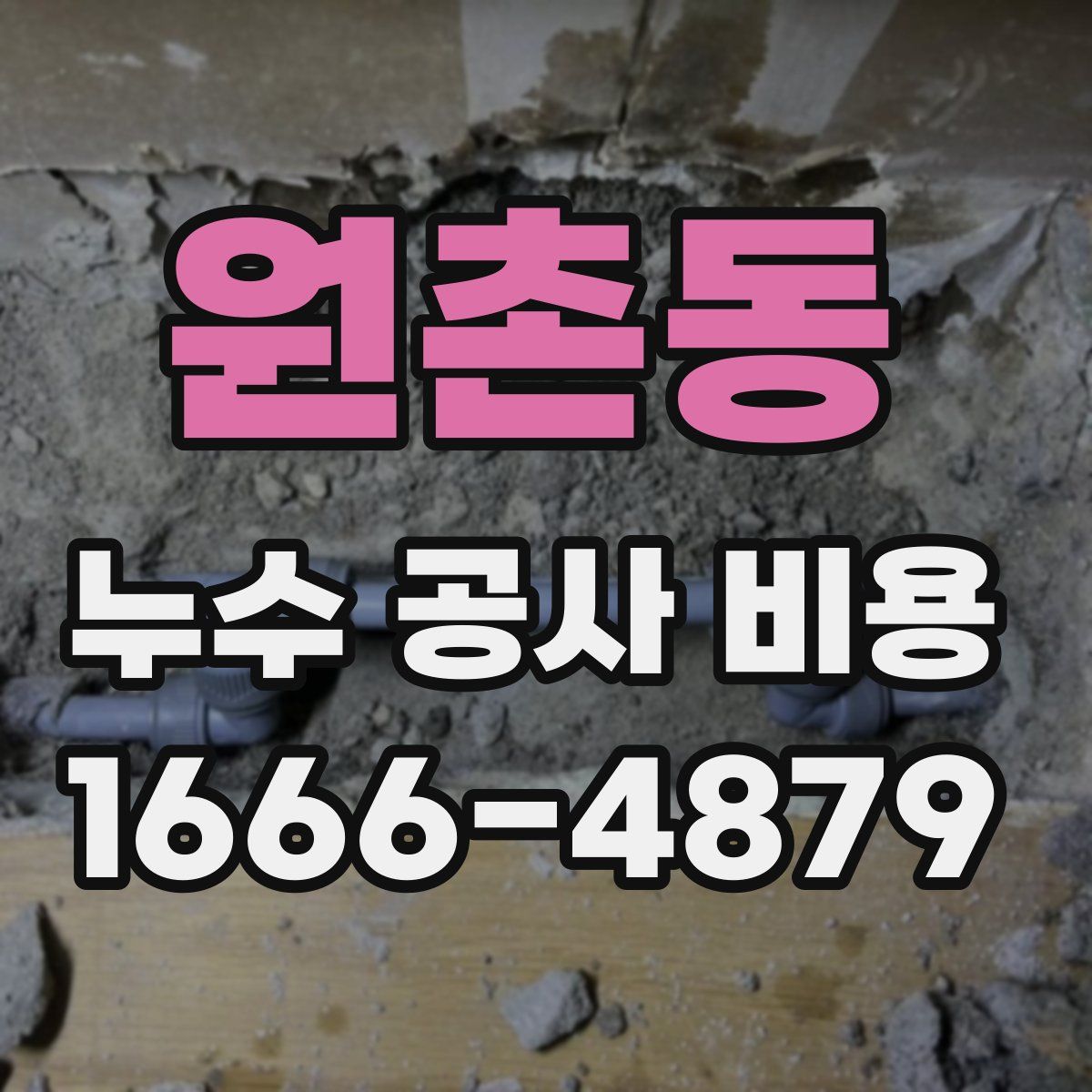 원촌동 누수 공사 비용