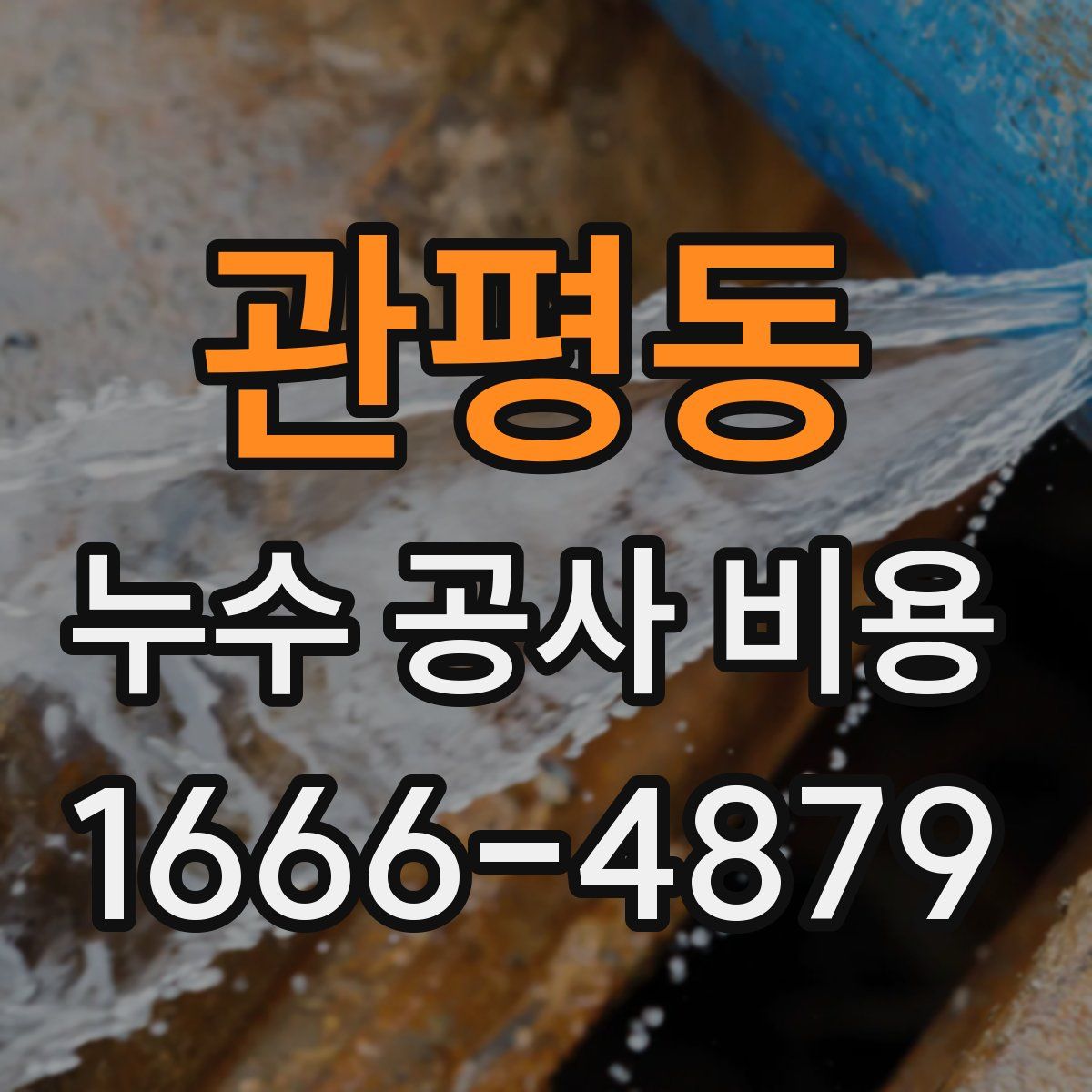 관평동 누수 공사 비용