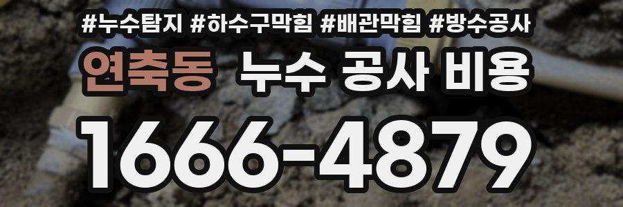 연축동 누수 공사 비용