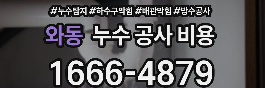 와동 누수 공사 비용