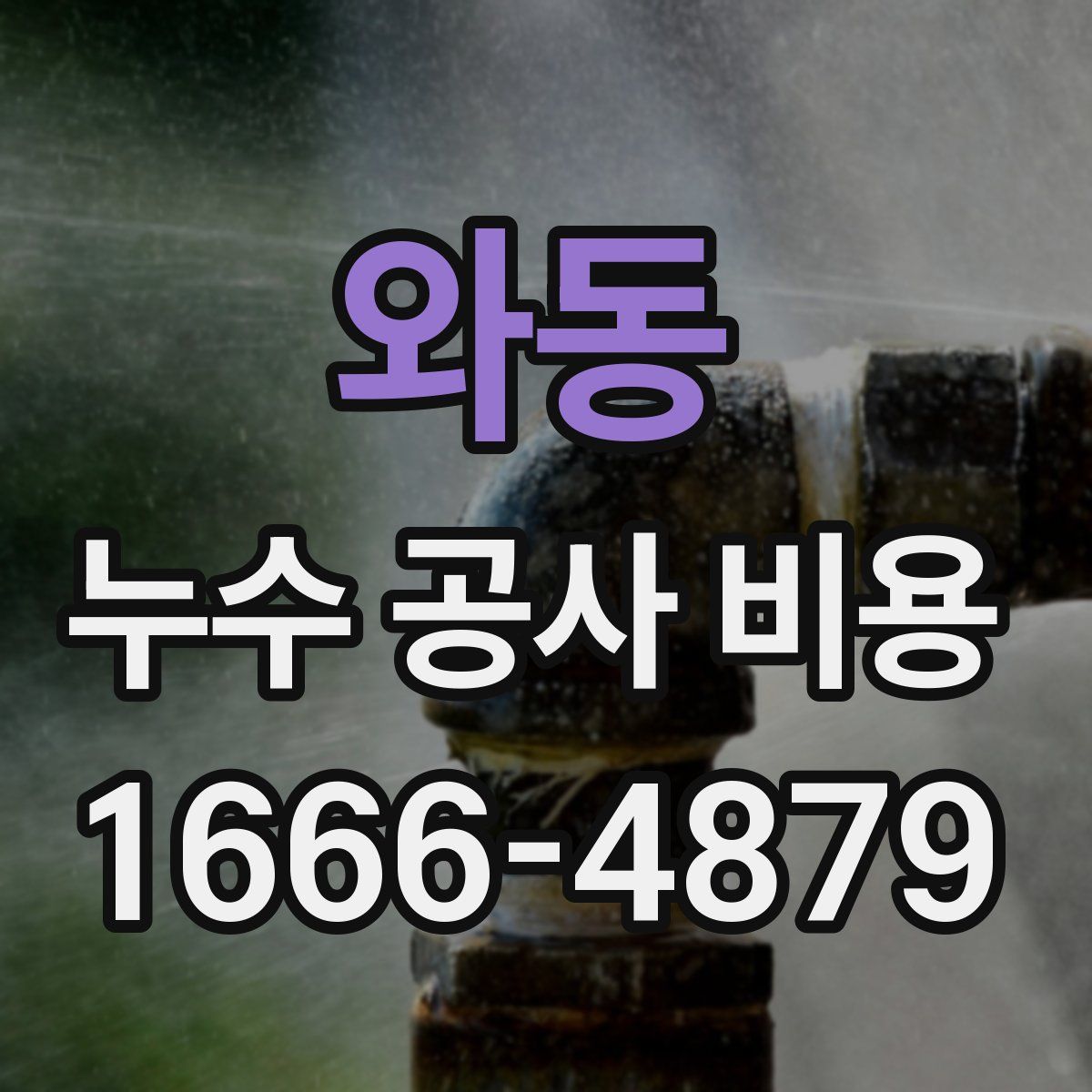 와동 누수 공사 비용