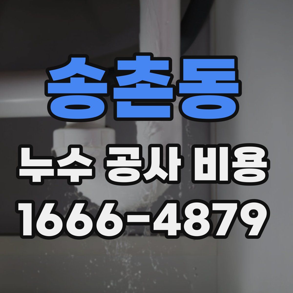 송촌동 누수 공사 비용