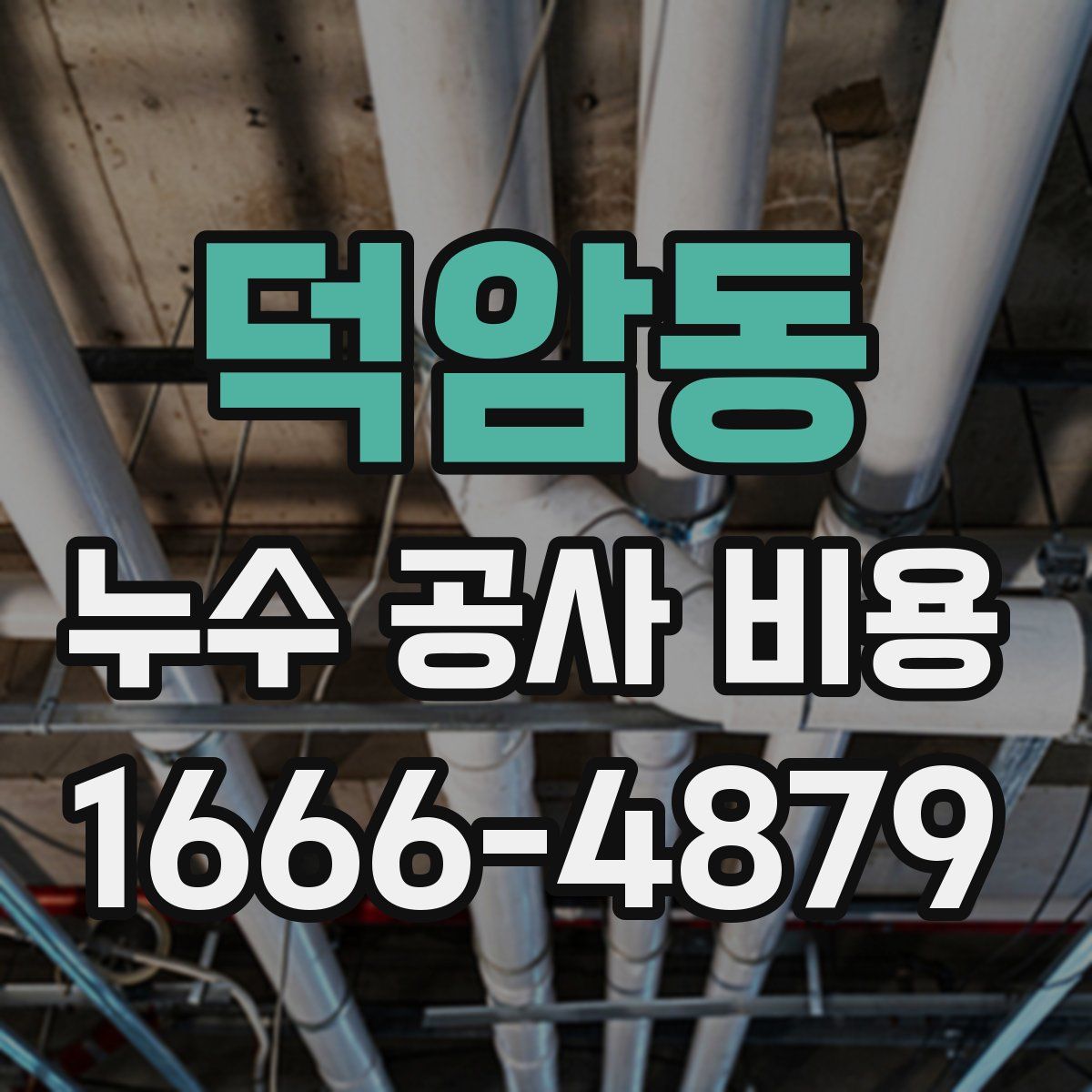 덕암동 누수 공사 비용