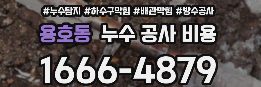 용호동 누수 공사 비용