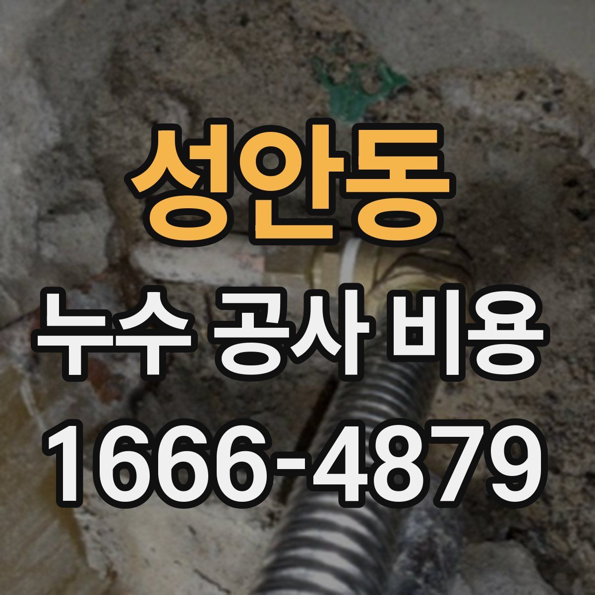성안동 누수 공사 비용