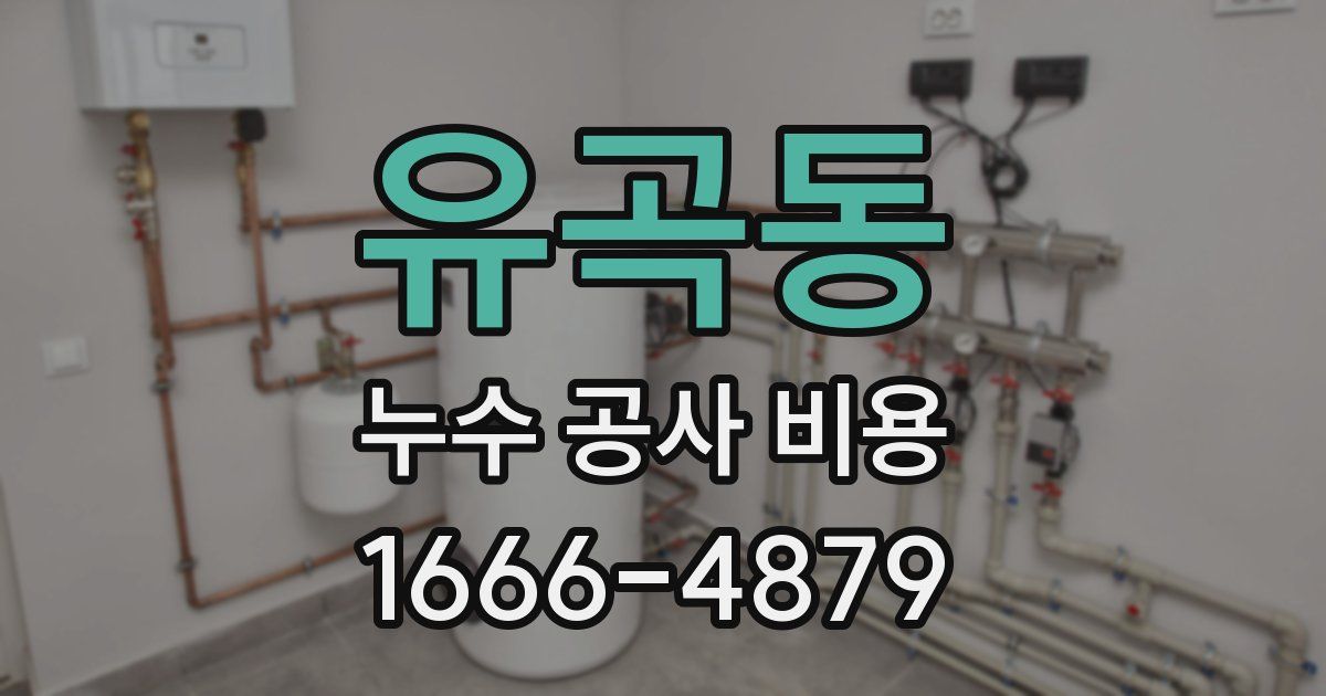 유곡동 누수 공사 비용