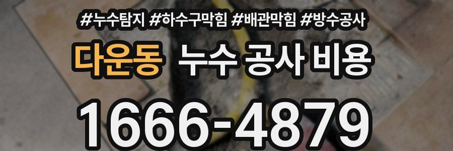 다운동 누수 공사 비용