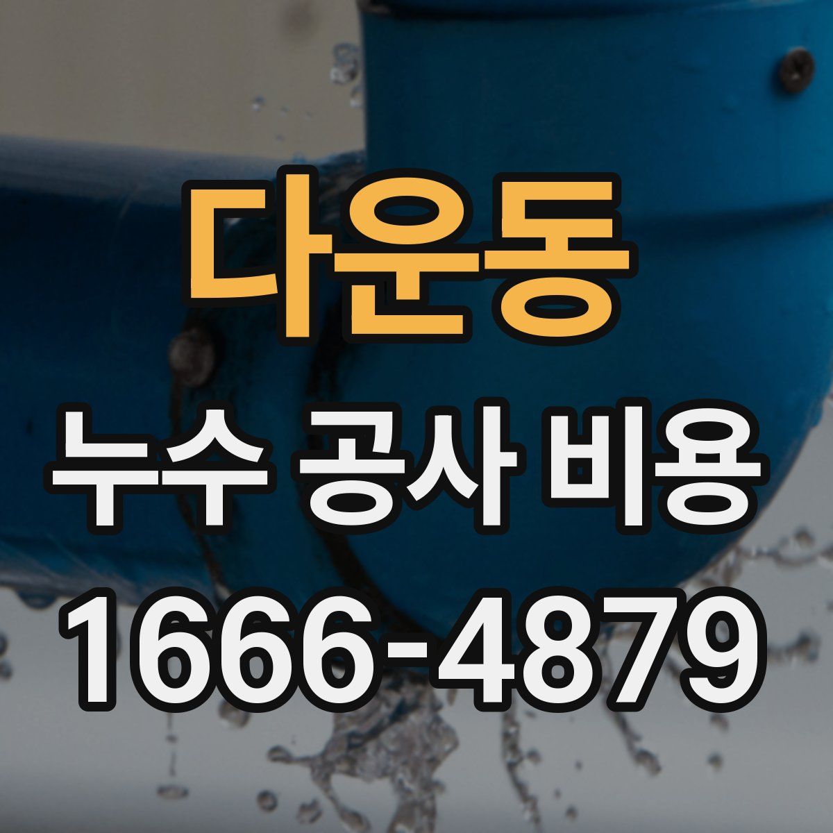다운동 누수 공사 비용