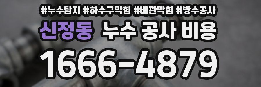 신정동 누수 공사 비용