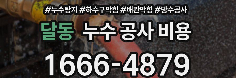 달동 누수 공사 비용