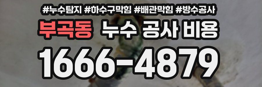 부곡동 누수 공사 비용