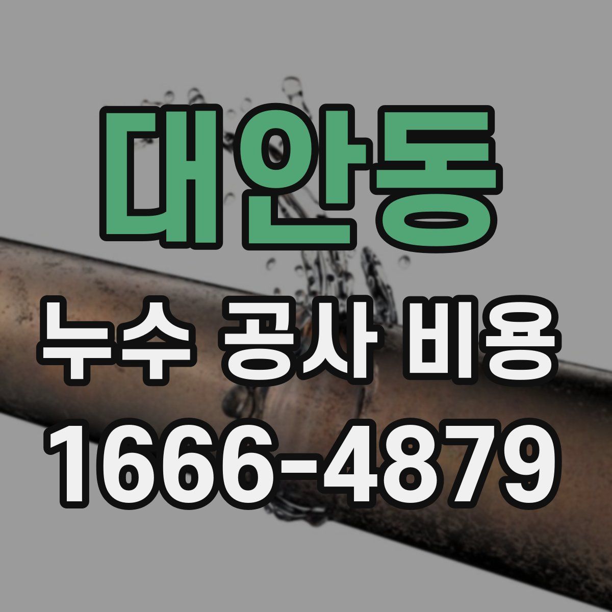 대안동 누수 공사 비용