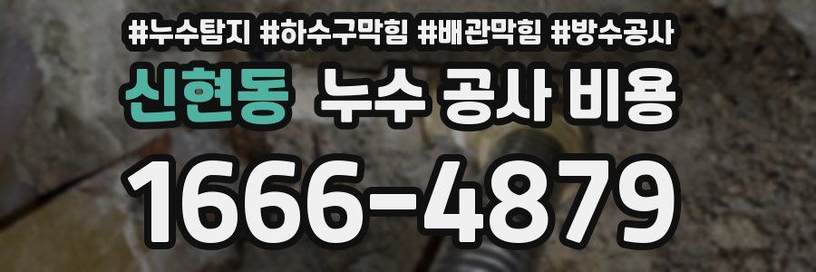 신현동 누수 공사 비용