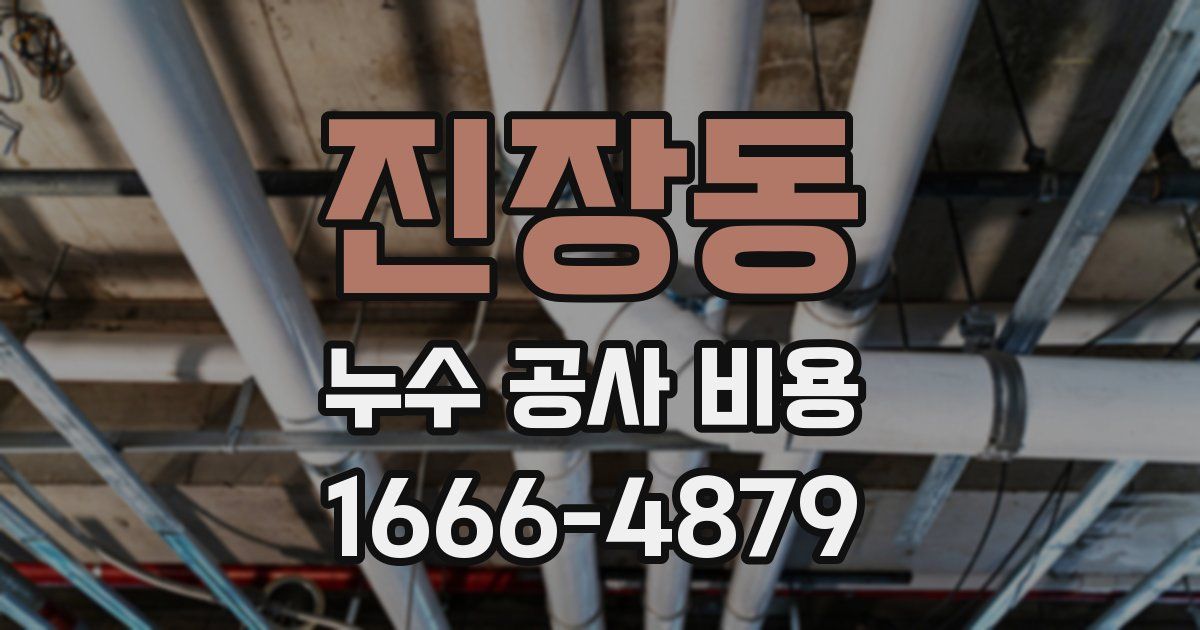 진장동 누수 공사 비용