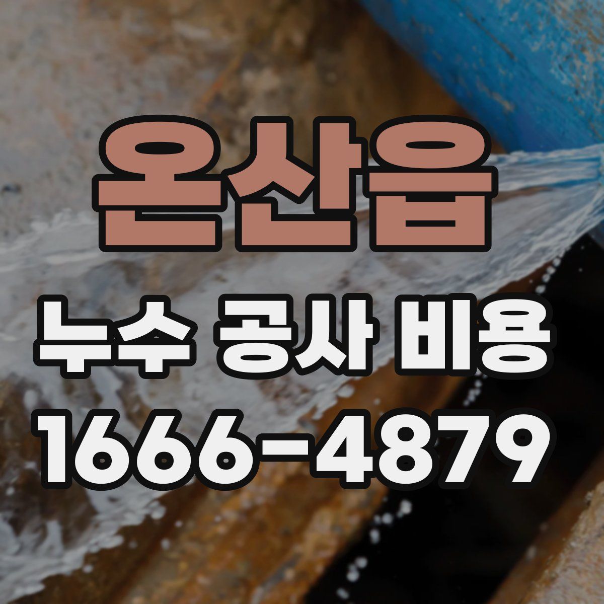 온산읍 누수 공사 비용