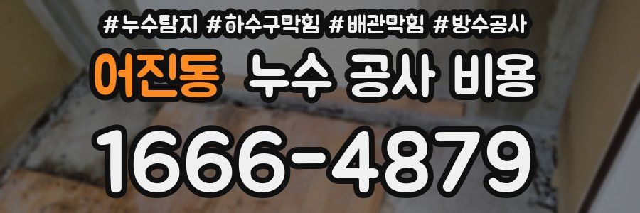어진동 누수 공사 비용