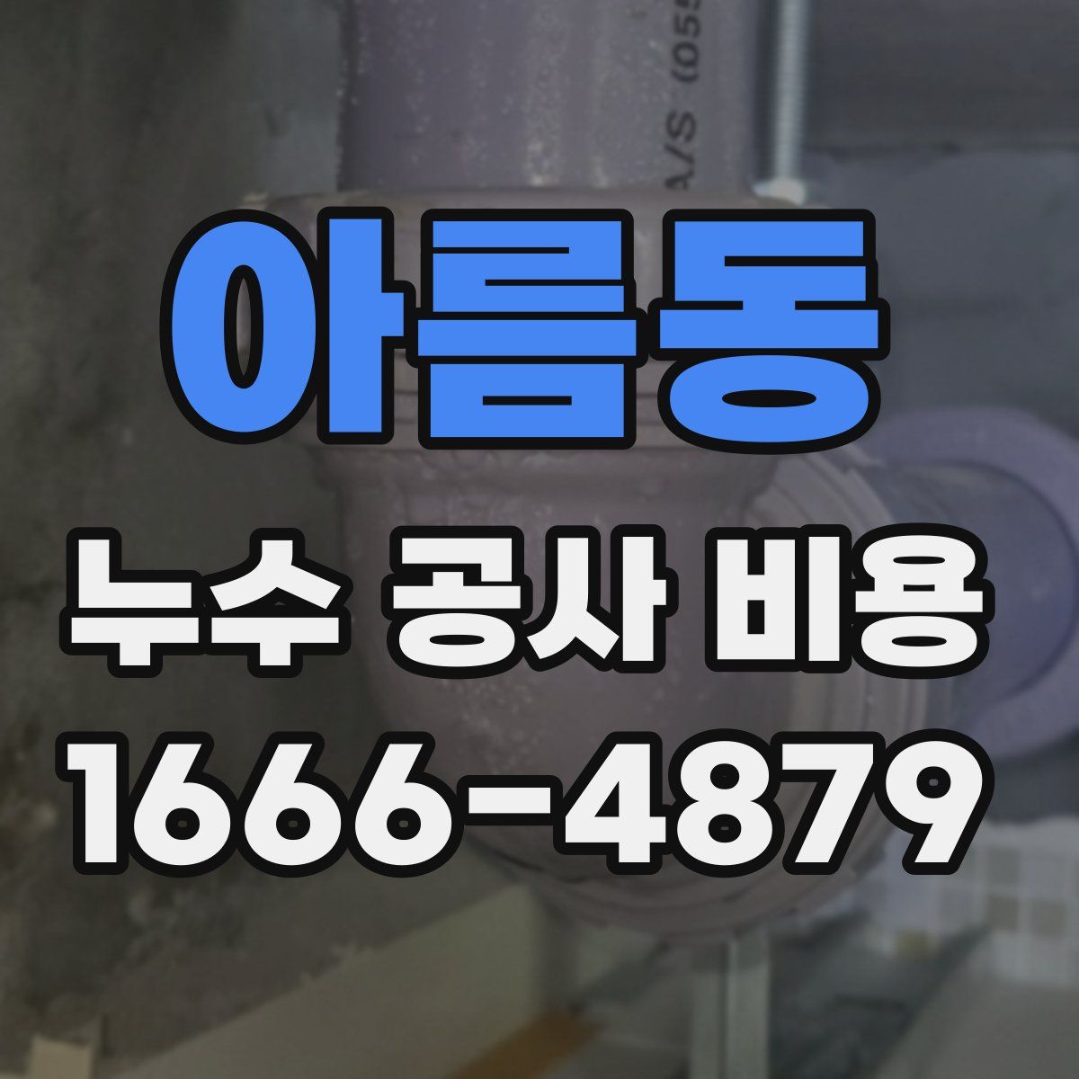 아름동 누수 공사 비용