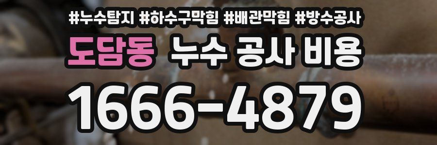 도담동 누수 공사 비용