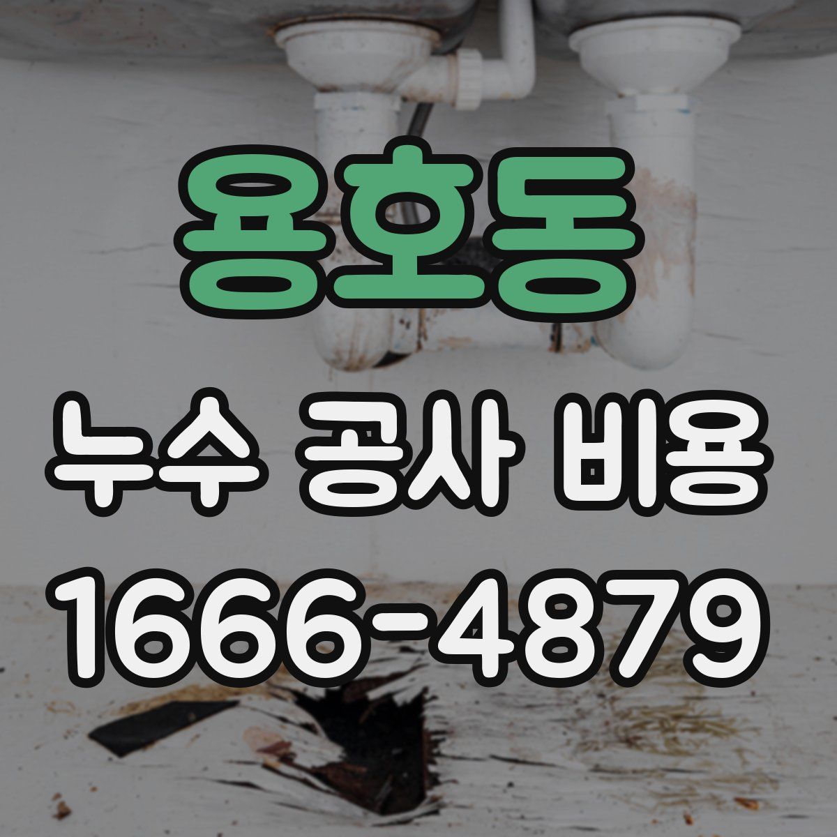 용호동 누수 공사 비용