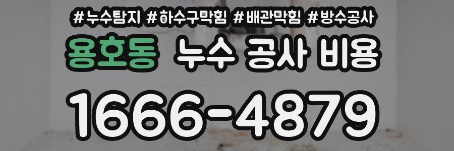 용호동 누수 공사 비용