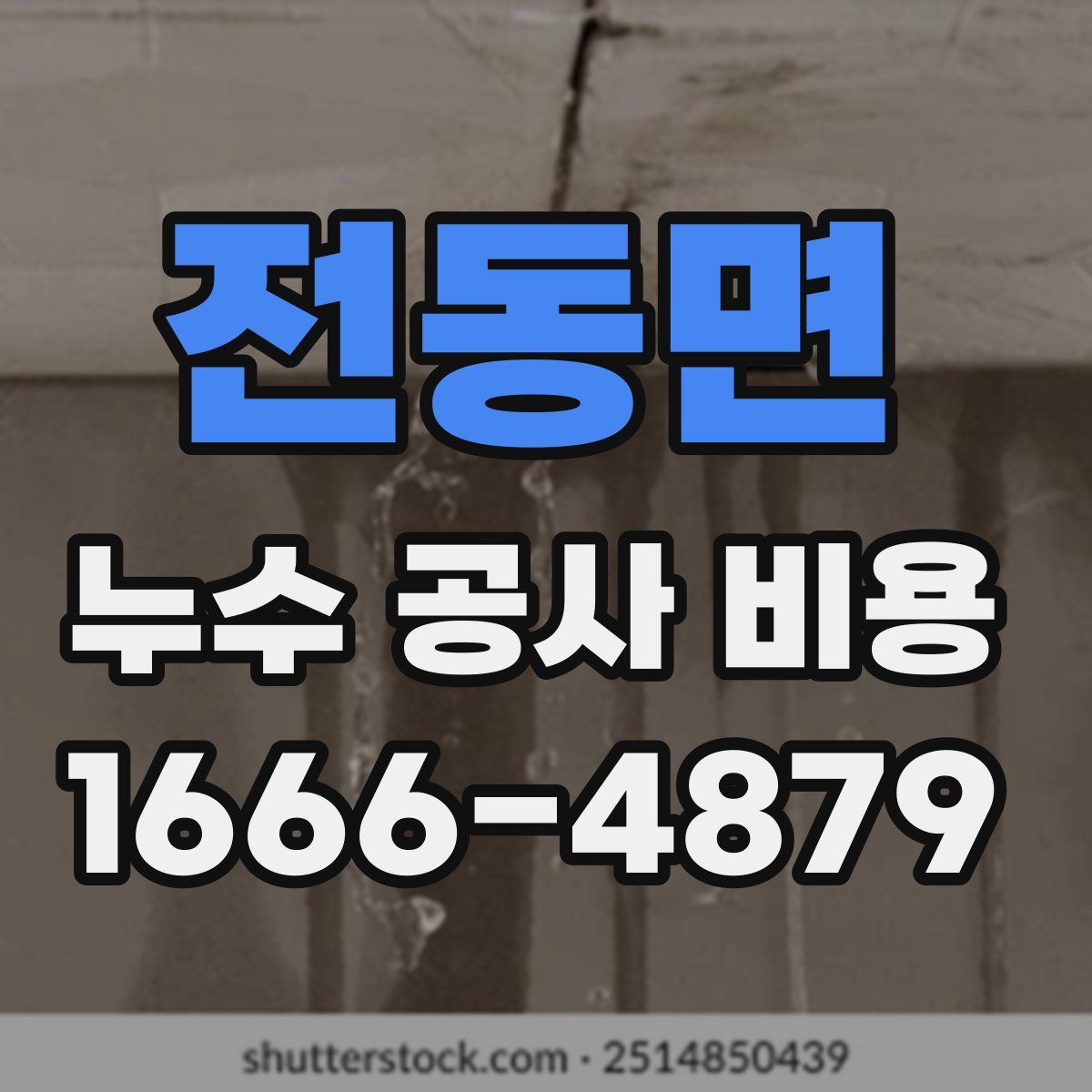 전동면 누수 공사 비용