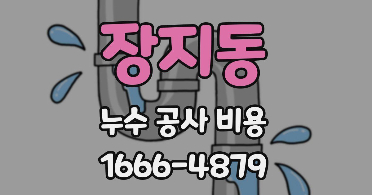 장지동 누수 공사 비용