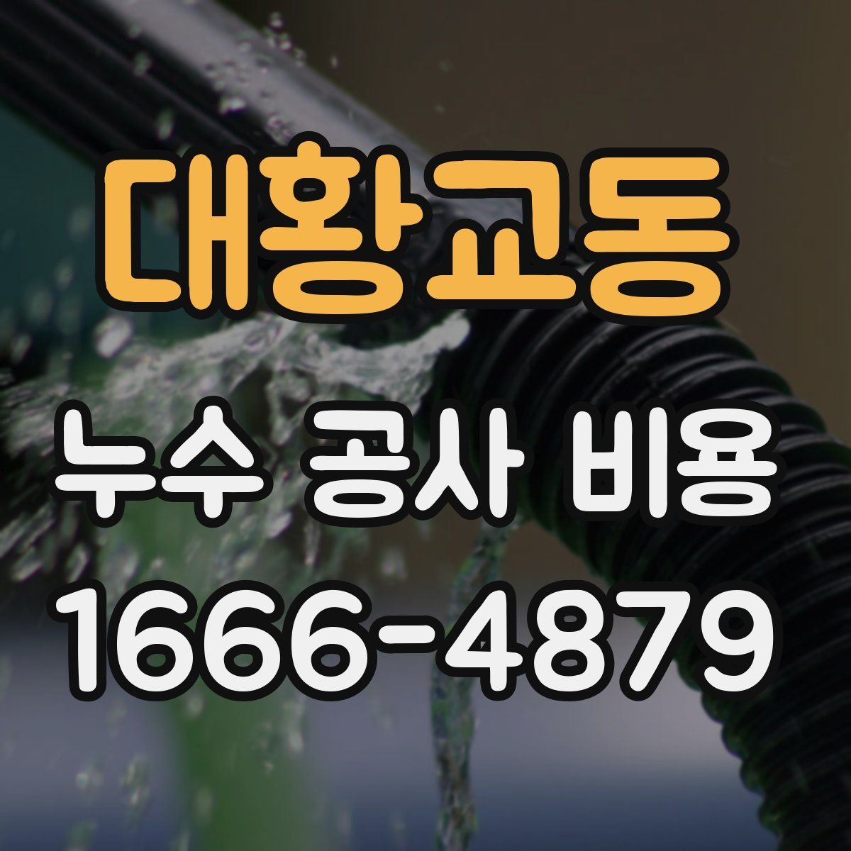 대황교동 누수 공사 비용