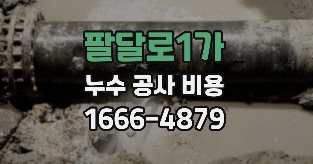 팔달로1가 누수 공사 비용