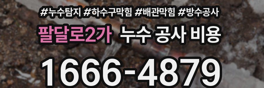 팔달로2가 누수 공사 비용