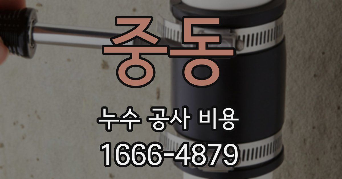 중동 누수 공사 비용