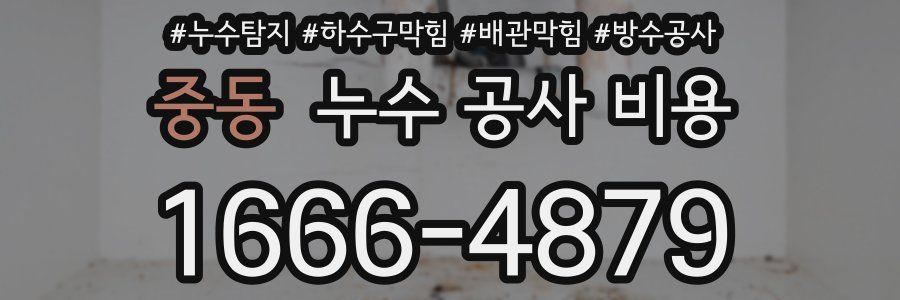 중동 누수 공사 비용