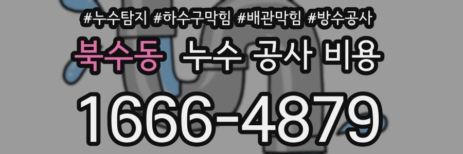 북수동 누수 공사 비용