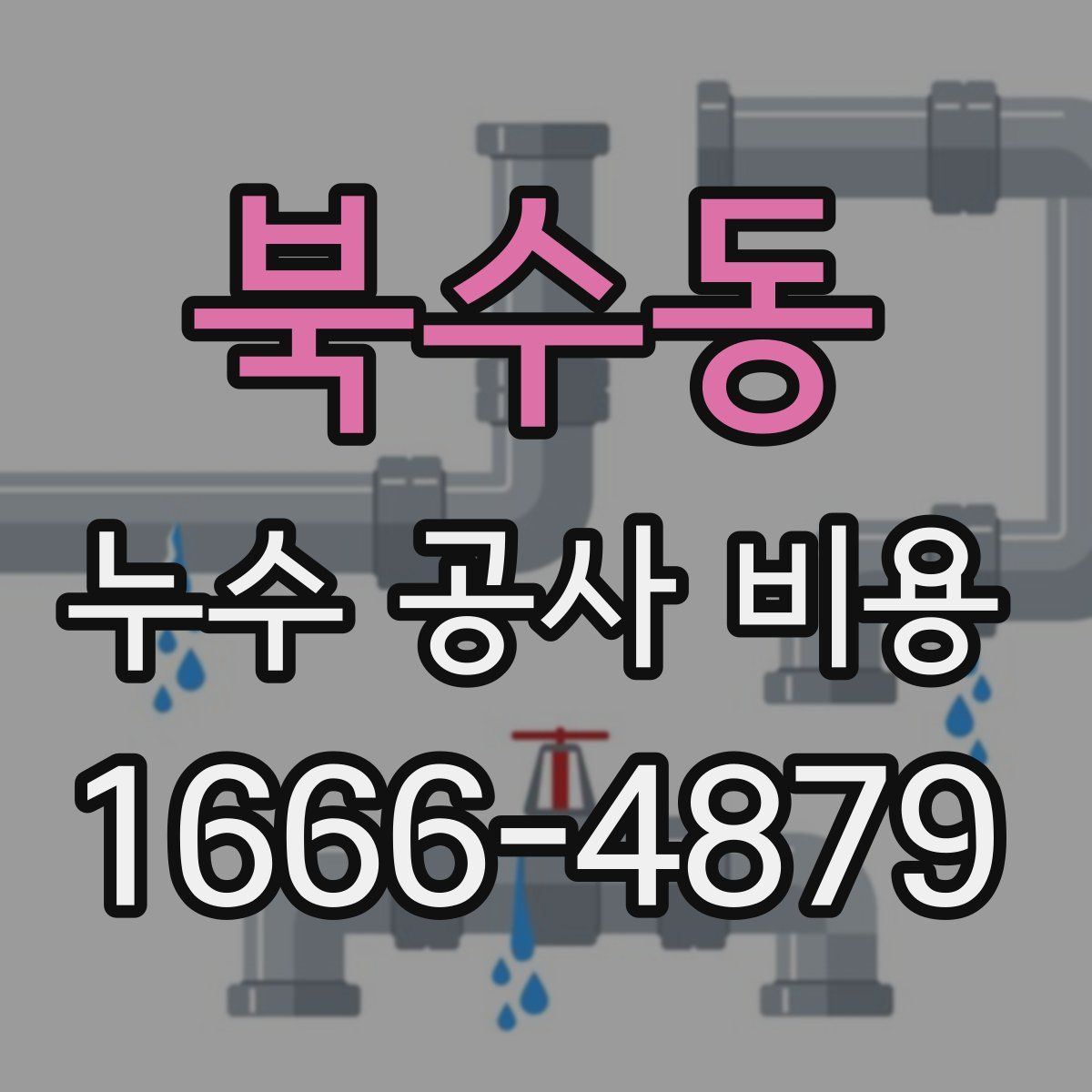 북수동 누수 공사 비용