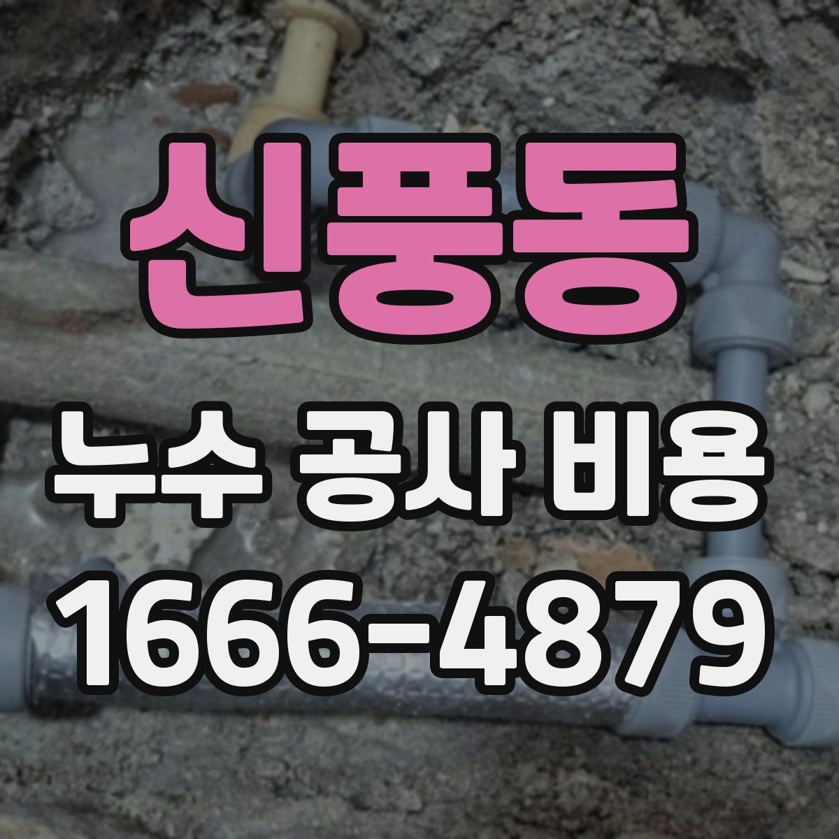 신풍동 누수 공사 비용