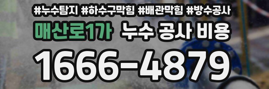 매산로1가 누수 공사 비용