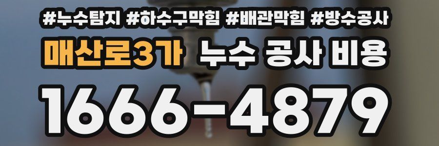 매산로3가 누수 공사 비용