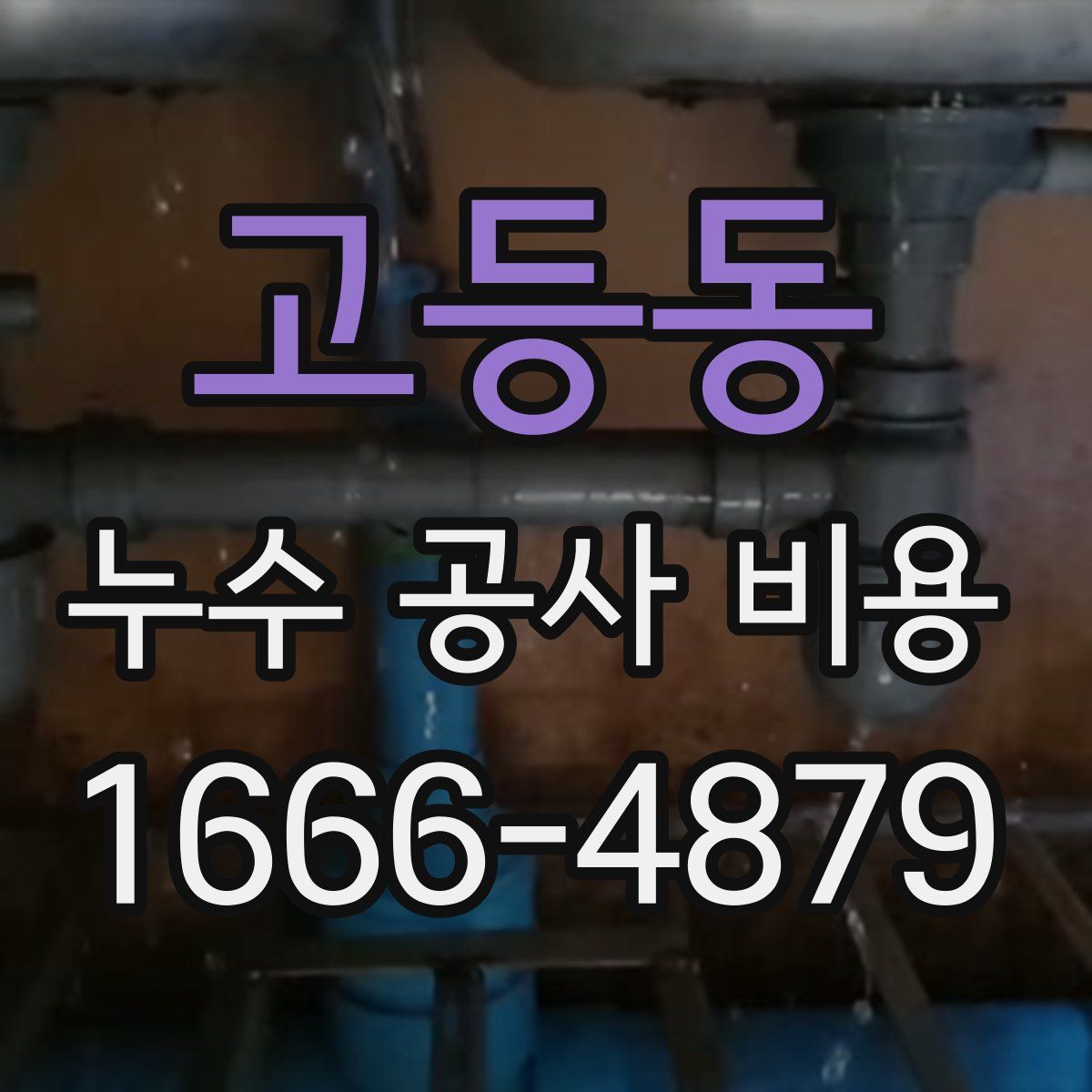고등동 누수 공사 비용