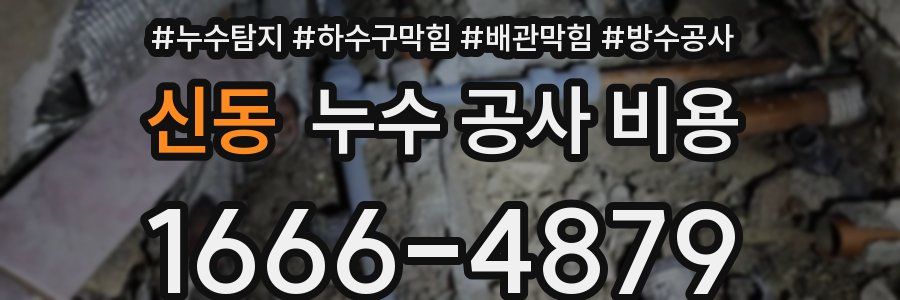 신동 누수 공사 비용