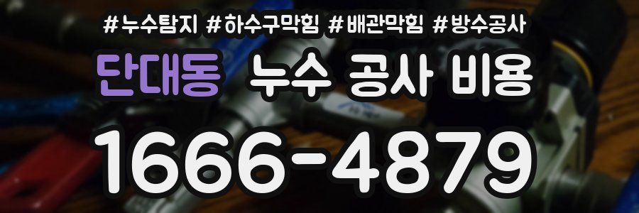 단대동 누수 공사 비용