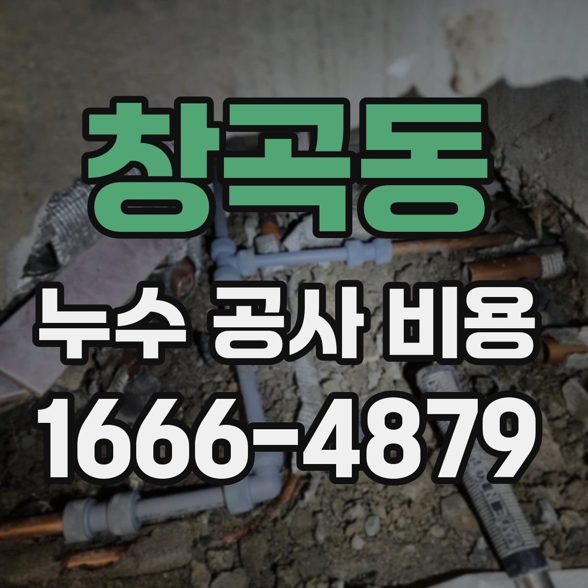 창곡동 누수 공사 비용