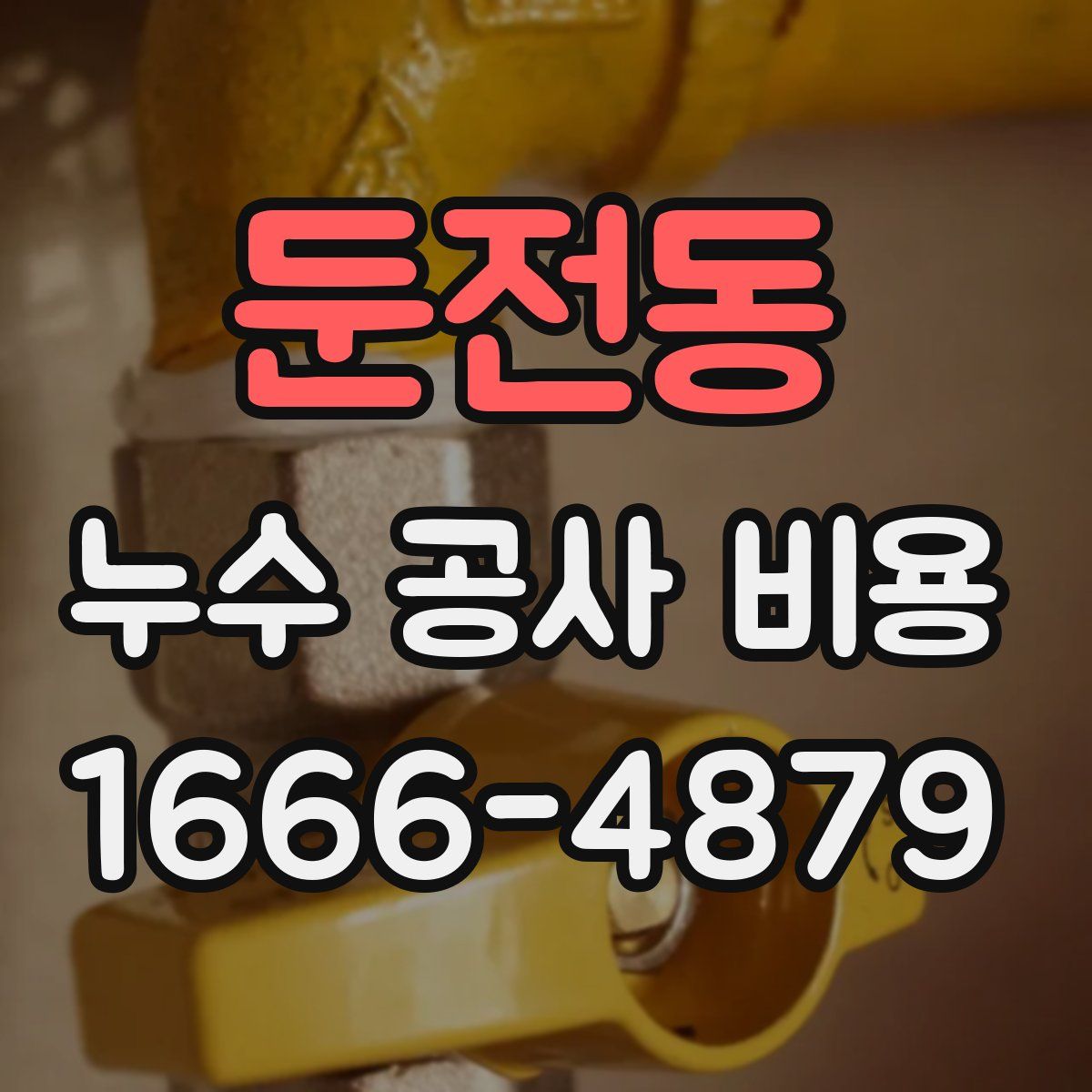 둔전동 누수 공사 비용