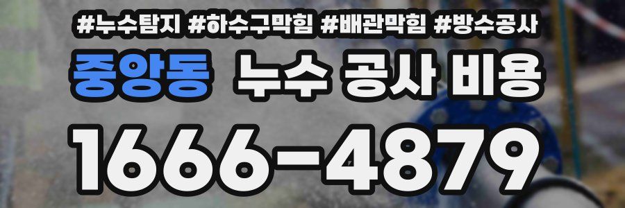 중앙동 누수 공사 비용