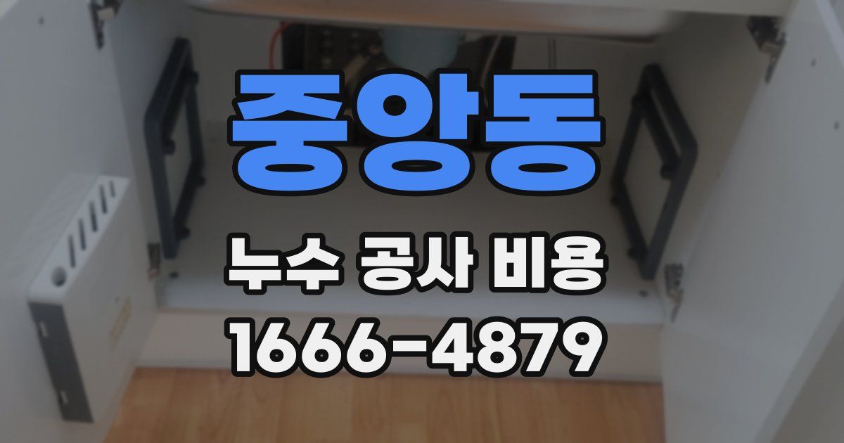 중앙동 누수 공사 비용